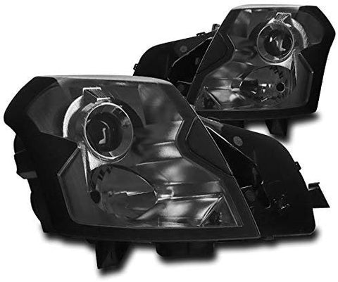 ZMAUTOPARTS Projector Smoke Headlights Headlamps For 2003-2007 Cadillac CTS