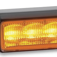 Federal Signal IPX300-2 IMPAXX LED Exterior/Perimeter Light, Class 2, Surface Mount, Clear Lens with Amber LEDs