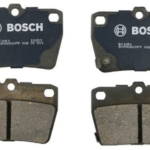 Bosch BC1051 QuietCast Premium Ceramic Disc Brake Pad Set For 2004-2005 Toyota RAV4; Rear