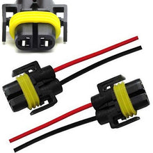 iJDMTOY (2) H11 H8 880 881 Female Adapter Wiring Harness Sockets Wire For Headlights or Fog Lights