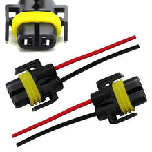 iJDMTOY (2) H11 H8 880 881 Female Adapter Wiring Harness Sockets Wire Compatible With Headlights or Fog Lights