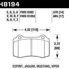 Hawk Performance HB194G.570 Rear Disc Brake Pad