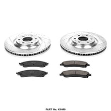 Power Stop K1449 Front Z23 Carbon Fiber Brake Pads with Drilled & Slotted Brake Rotors Kit