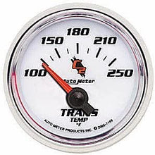 Auto Meter 7149 C2 2-1/16" 100-250 F Short Sweep Electric Transmission Temperature Gauge