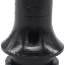 XtremeAmazing Aluminum Shift Knob Boot Retainer Jam Nut Adapter for Manual Gear Shifter Lever M12 x 1.25, with 3 Pcs Threading Copper adapters M8x1.25 M10x1.5 M10x1.25
