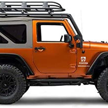Barricade Roof Rack Basket; Textured Black for Jeep Wrangler 1987-2020