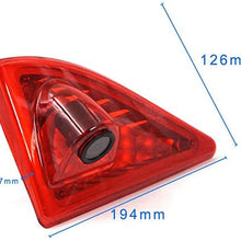 Mintus 12V Car Brake Light Rear View Camera Reverse Backup 3RD Night Vision Parking for 2010-2016 Master/Nissan NV400/Opel Movano