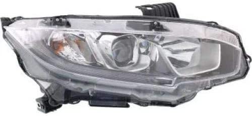 Go-Parts - for 2016 - 2017 Honda Civic Headlight Headlamp Assembly Replacement Front - Right (Passenger) 33100-TBA-A01 HO2503173 Replacement