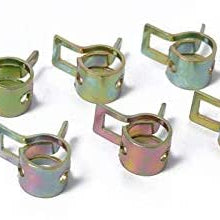 10 PCS 11mm Car Spring Clip Fuel Line Hose Clip Water Pipe Air Tube Clamp Fastener Battery Jumper Cables