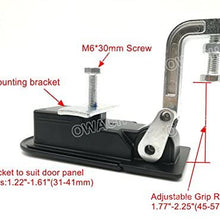 OWACH RV Compartment Lock Trigger Latch Baggage Door Latch, with Key,Flat Bracket, Long Grip arm - Adjustable Grip Range: 1.77"-2.25"(45-57mm)