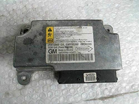 REUSED PARTS Bag Control Module Sedan Fits 09-10 Pontiac G6 20812000