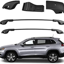 ROSY PIXEL Roof Rack Cross Bars for Jeep Cherokee 2014-2021 Top Rails Aluminum Pair Set