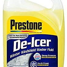 Prestone AS250 De-Icer Windshield Washer Fluid-1 Gallon, 128 Ounces