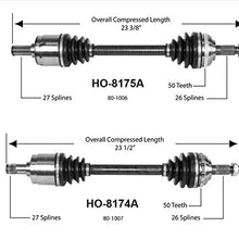 DTA DT1817581741 Front Driver and Passenger Side Premium CV Axles Fits 1990-1993 Acura Integra