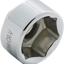 KEDAKEJI Heavy Duty 32mm 6-Point Socket For GM，Volkswagen, Pontiac Chevrolet, Saturn, Pontiac,Saab and All With 32mm Oil Filter Caps, Low Profile Oil Filter Wrench, 3/8" Drive Oil Filter Removal Tool