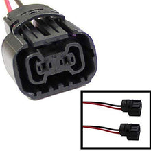 iJDMTOY (2) 5202 2504 PS24W Bulbs Female Connector Wiring Pigtail Harnesses For Fog Lights/Daytime Running Lamps