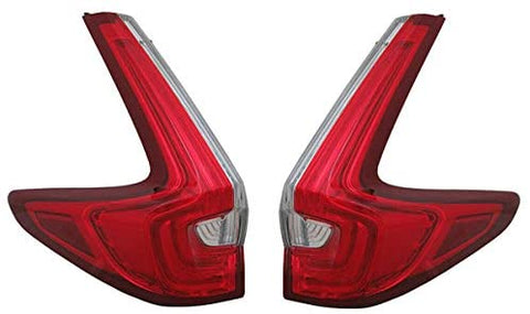 Koolzap For 17 18 19 CR-V Outer Taillight Taillamp Rear Brake Light Tail Lamp Left Right Side SET PAIR