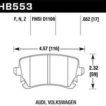 Hawk Performance HB553Z.652 Performance Ceramic Brake Pad