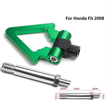 Epman Jdm Model Car Auto Trailer Hook Ring Eye Tow Towing Front Rear Aluminum for Honda FIT 08 TR-RTHLPH004 (Green)