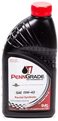 PennGrade Motor Oil BPO71585 15w40 Racing Oil 1 QtPartial Synthetic, 32. Fluid_Ounces