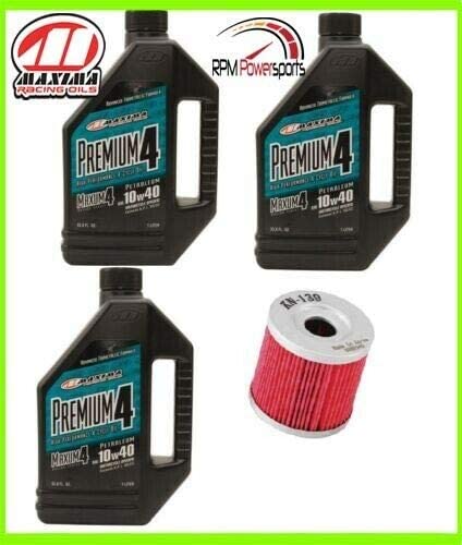 RPM Kawasaki KLX 400R /SR 2003 Maxima Premium 4-Stroke Oil 10W-40 OiI KIT