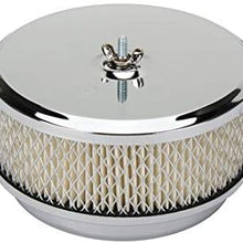 6-3/8 Inch Chrome Air Cleaner, 2 Barrel Carb, 2-5/8 Inch Neck