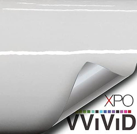 VViViD White Gloss Vinyl Wrap Roll with Air Release Technology (6ft x 5ft (Hood, Roof or Trunk Wrap Kit))