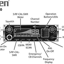 Uniden BEARCAT 980 40- Channel SSB CB Radio with Sideband NOAA WeatherBand,7- Color Digital Display PA/CB Switch and Noise Cancelling Mic, Wireless Mic Compatible