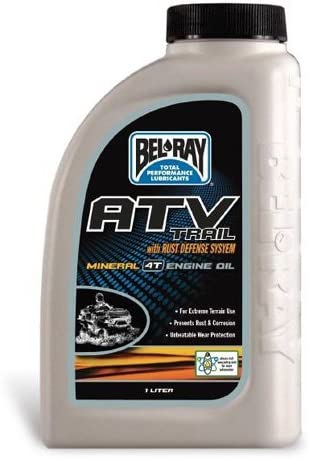 BEL-RAY ATV TRAIL MINERAL 4T ENGINE OIL 10W-40 (1L), Manufacturer: BEL-RAY, Manufacturer Part Number: 99050-B1LW-AD, Stock Photo - Actual parts may vary.