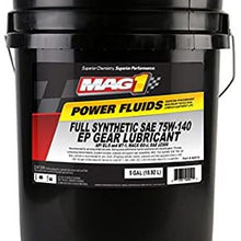 MAG 1 62874 75W-140 Full Synthetic Gear Oil, 5 gallon