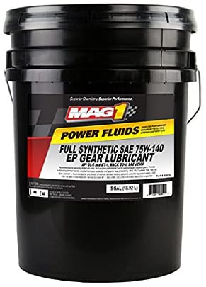 MAG 1 62874 75W-140 Full Synthetic Gear Oil, 5 gallon