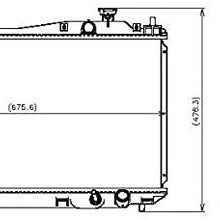 Denso 221-3222 Radiator