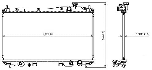 Denso 221-3222 Radiator