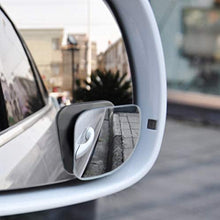 TRUE LINE Automotive 2 Piece Wide Angle Mirror Blind Spot Mirror Kit 360 Degree Adjustable Safety Stick on