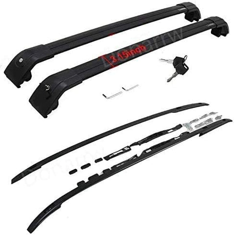 SAREMAS US 4pcs roof Cargo Racks for Land Rover Discovery Sport 2015-2019 2020 2021 Top roof Rail Rack Cross Bars Luggage Carrier