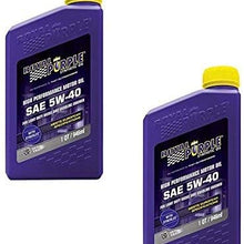 Royal Purple API Licensed Enhanced Additive Technology Synthetic Motor Oil 5W40 - Fuel Efficiency - 1 qt (Case of 2)