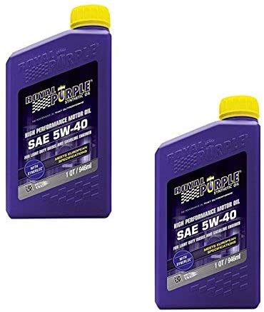 Royal Purple API Licensed Enhanced Additive Technology Synthetic Motor Oil 5W40 - Fuel Efficiency - 1 qt (Case of 2)