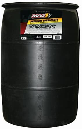 Mag 1 (60181) 5W-30 API:SN/GF-5 Synthetic Blend Motor Oil - 55 Gallon Drum