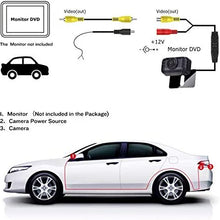 LeeKooLuu HD 720P Car Backup Camera with Smart Switch Hitch Rear View Camera Front View Camera IP69 Waterproof Super Night Vision with Grid Lines DIY Setting