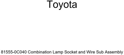 TOYOTA 81555-0C040 Combination Lamp Socket and Wire Sub Assembly