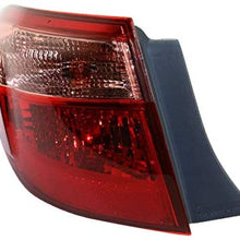 Koolzap For 17-19 Corolla Outer Taillight Taillamp Rear Tail Light Lamp w/Bulb Left Side