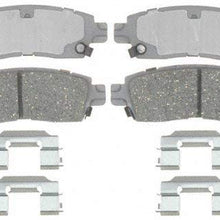 ACDelco 14D883CH Advantage Ceramic Rear Disc Brake Pad Set with Hardware