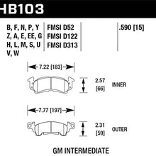 Hawk Performance HB103F.590 HPS Performance Ceramic Brake Pad