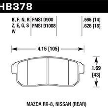 Hawk Performance HB378N.565 HP Plus Brake Pad