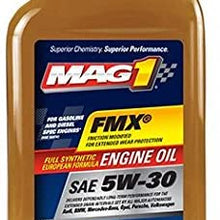 Mag 1 66540 5W-30 VW507 ACEA C-3 Full Synthetic Euro Blend Motor Oil For Gas and Diesel Engines - 1 quart (Pack of 6)