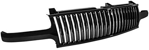 Spec-D Tuning Grill Grille Black for 1999-2002 Chevy Silverado