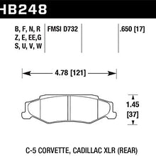 Hawk Performance HB248F.650 HPS Performance Ceramic Brake Pad