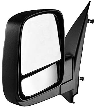 Driver Side Textured Side View Mirror for 08-14 Chevy Express & GMC Savana 1500, 08-17 Chevy Express 2500 3500, GMC Savana 2500 3500 - with Blind Spot Corner Glass - GM1320395