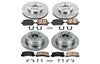 Power Stop KOE2713 Autospecialty Front and Rear Replacement Brake Kit-OE Brake Rotors & Ceramic Brake Pads