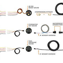 GlowShift Diesel Gauge Package for 1998-2002 Dodge Ram Cummins 2500 3500 - Black 7 Color 60 PSI Boost, 1500 Pyrometer EGT & 30 PSI Fuel Pressure Gauges - Black Triple Pillar Pod w Speaker Cutout